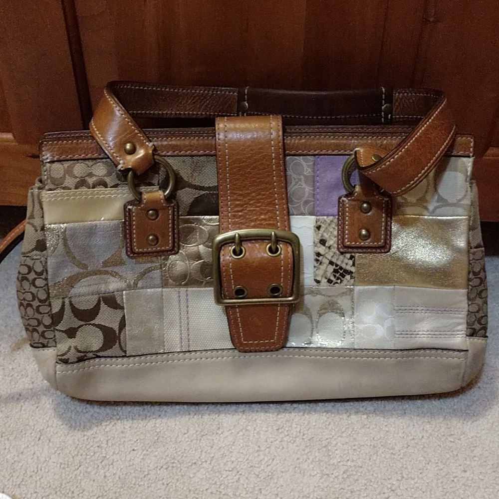 Vintage Coach Patchwork Bag